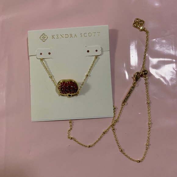 Kendra Scott Halloween Pumpkin Pendant Necklace - Picture 2 of 3